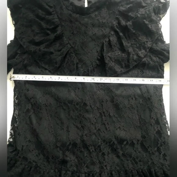 ZARA lace mini dress small black size s - Picture 12 of 13